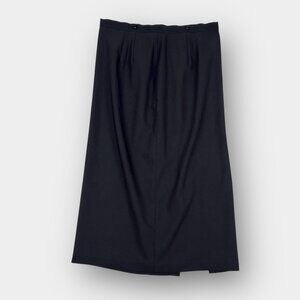 Nygard Women's Petite Pencil Skirt 14 Black Back Slit Back Zip Lined‎